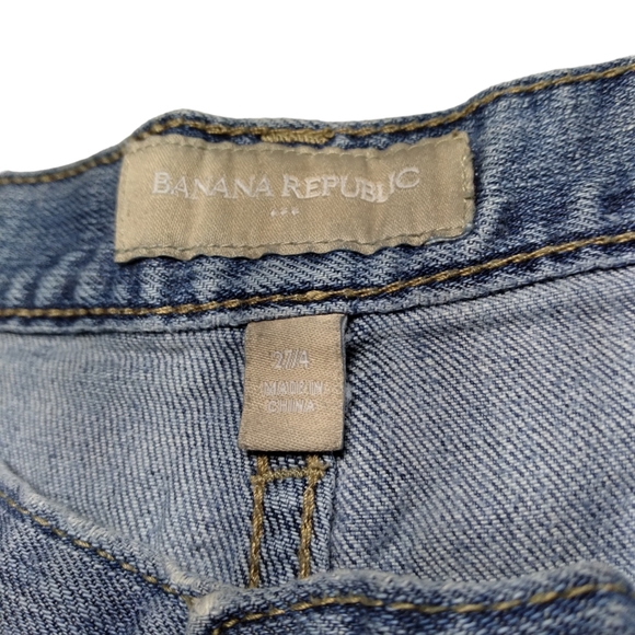 Banana Republic Denim Jean Cuffed Shorts Size 4 - Picture 9 of 12